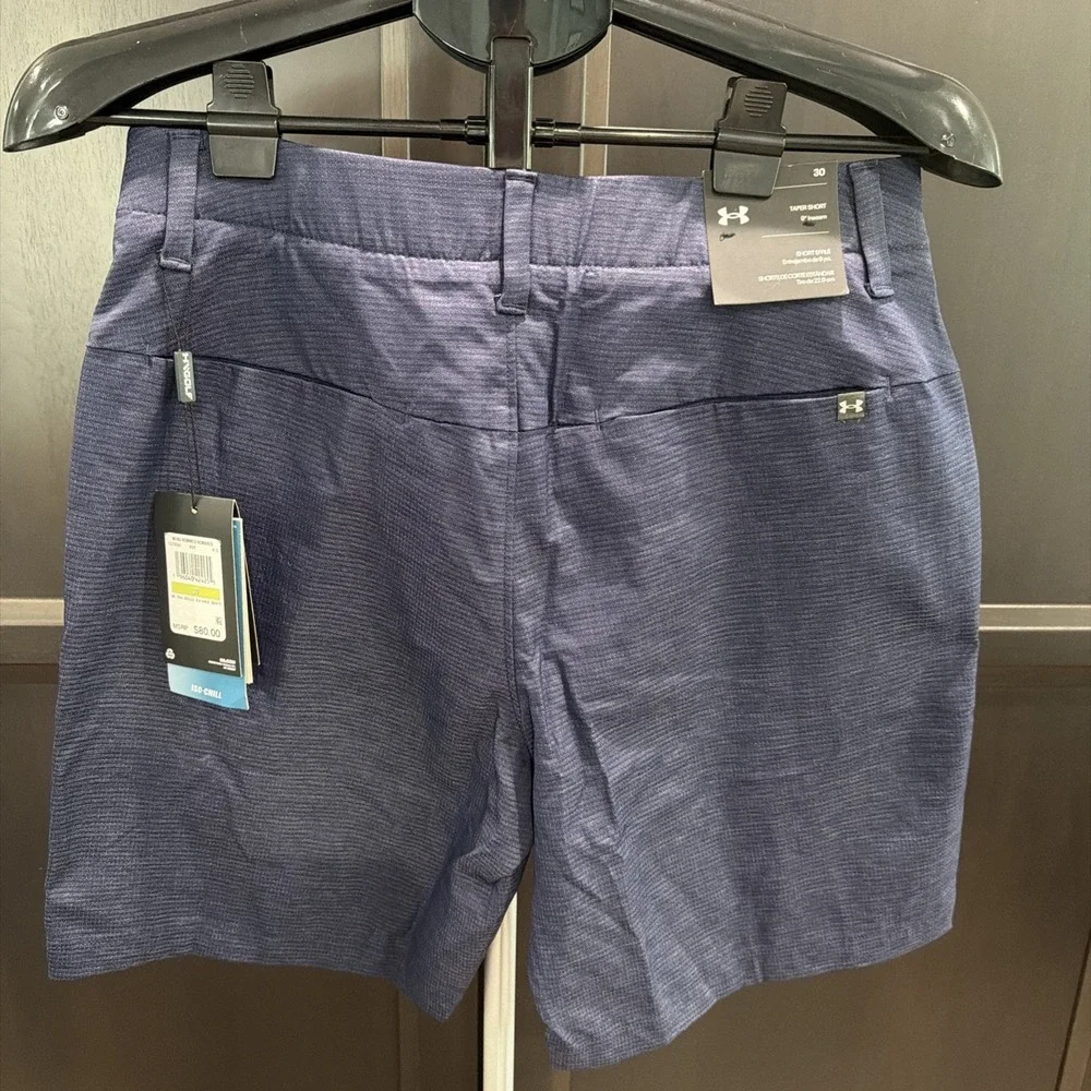 NWT Under Armour Men's UA Iso-Chill Airvent Shorts Golf Training Navy Size 30